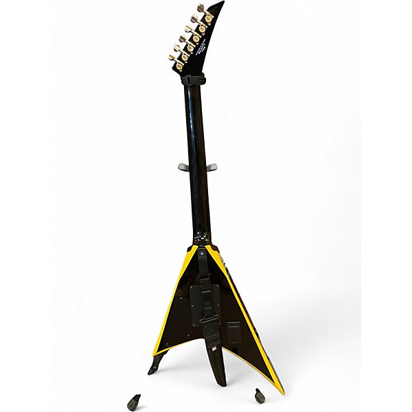 Used Jackson RRX24 Black and Yellow Solid Body Electric Guitar