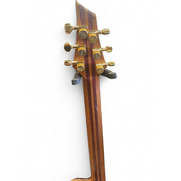 Used Kiesel Custom Single Cut Left Handed Trans Purple Solid Body Electric Guitar