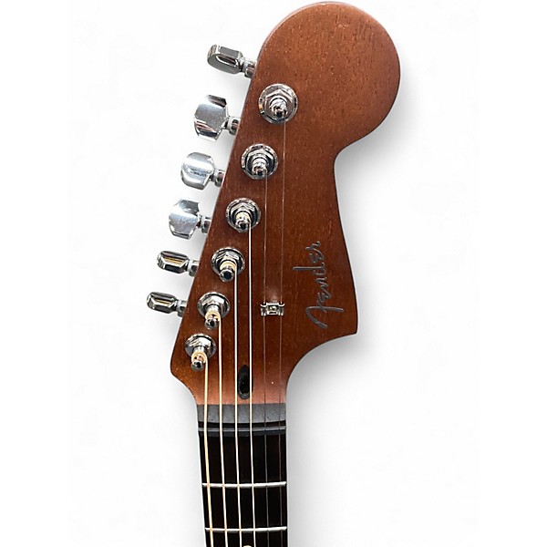 Used Fender Acoustasonic Jazzmaster Tobacco Burst Hollow Body Electric Guitar