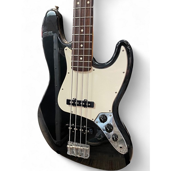 Used Fender Standard Jazz Bass Gun Metal Sparkle Electric Bass Guitar