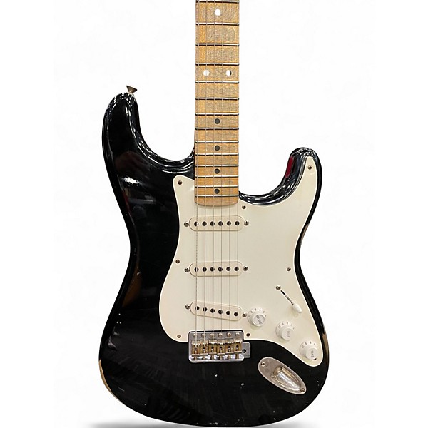 Used 2012 Fender 1950S Relic Stratocaster Custom Shop Black Solid Body Electric Guitar