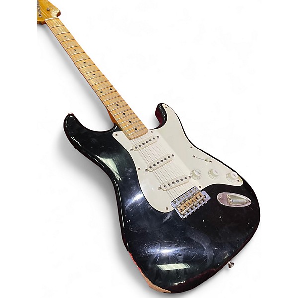 Used 2012 Fender 1950S Relic Stratocaster Custom Shop Black Solid Body Electric Guitar