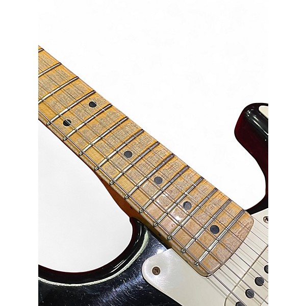 Used 2012 Fender 1950S Relic Stratocaster Custom Shop Black Solid Body Electric Guitar