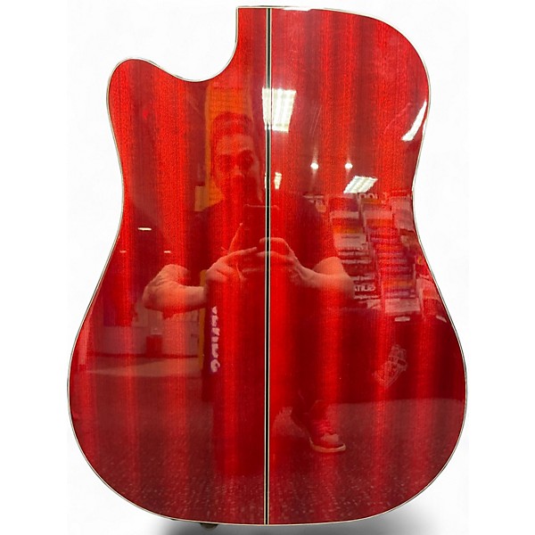 Used Takamine GD30CE Wine Red Acoustic Electric Guitar