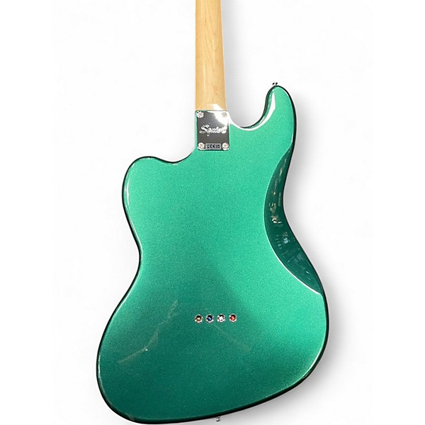 Used 2024 Squier Paranormal Rascal Bass HH Sherwood Green Electric Bass Guitar