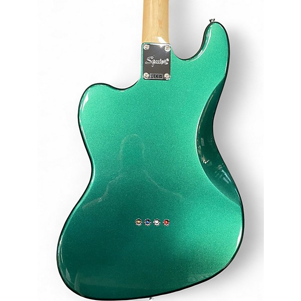 Used 2024 Squier Paranormal Rascal Bass HH Sherwood Green Electric Bass Guitar