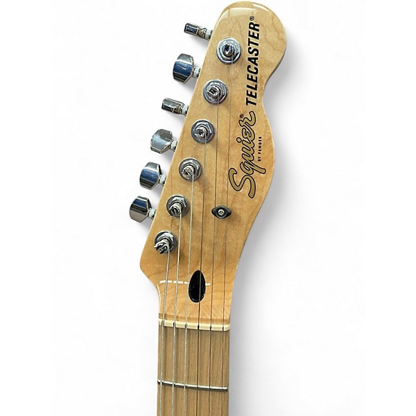 Used 2021 Squier Affinity Tele Deluxe Black Solid Body Electric Guitar