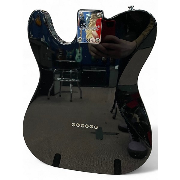 Used 2021 Squier Affinity Tele Deluxe Black Solid Body Electric Guitar