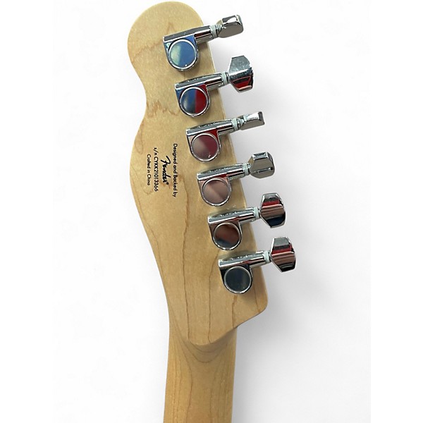 Used 2021 Squier Affinity Tele Deluxe Black Solid Body Electric Guitar