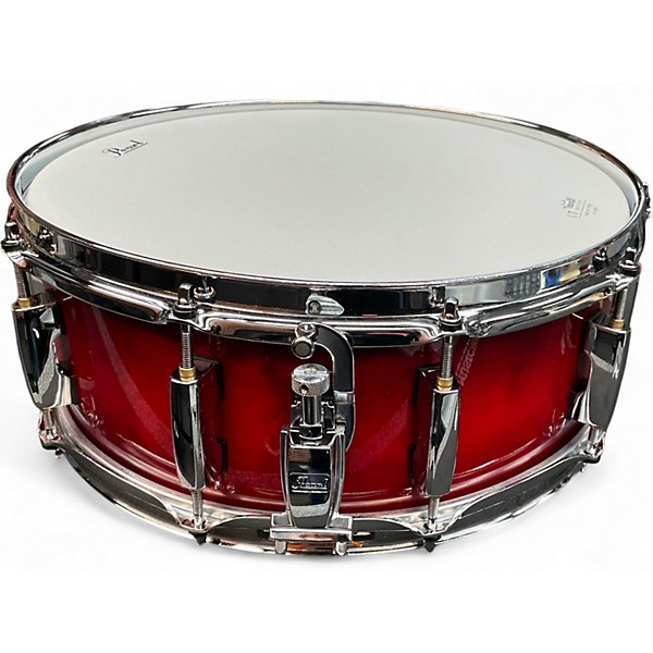 Used Pearl 5.5X14 Session Studio Classic Snare Red Drum