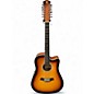 Used Vangoa VGE12-2 2 Tone Sunburst 12 String Acoustic Guitar thumbnail