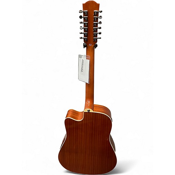 Used Vangoa VGE12-2 2 Tone Sunburst 12 String Acoustic Guitar