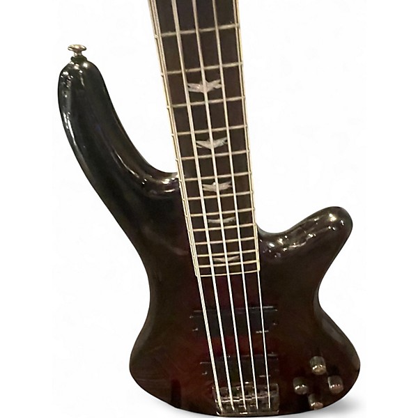 Used Schecter Guitar Research DIAMOND SERIES STILETTO EXTREME CHERRY BURST Electric Bass Guitar