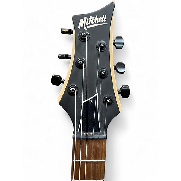 Used Mitchell MM100 Mini Walnut Solid Body Electric Guitar