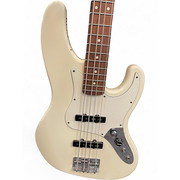 Used Fender American Standard Jazz Bass White Electric Bass Guitar