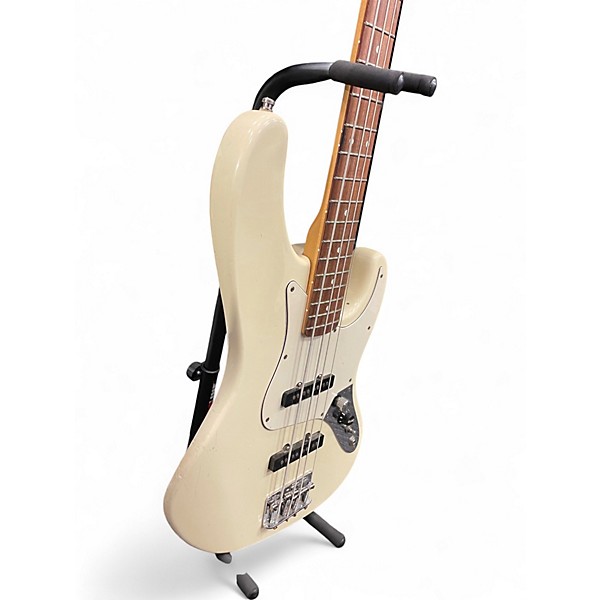 Used Fender American Standard Jazz Bass White Electric Bass Guitar