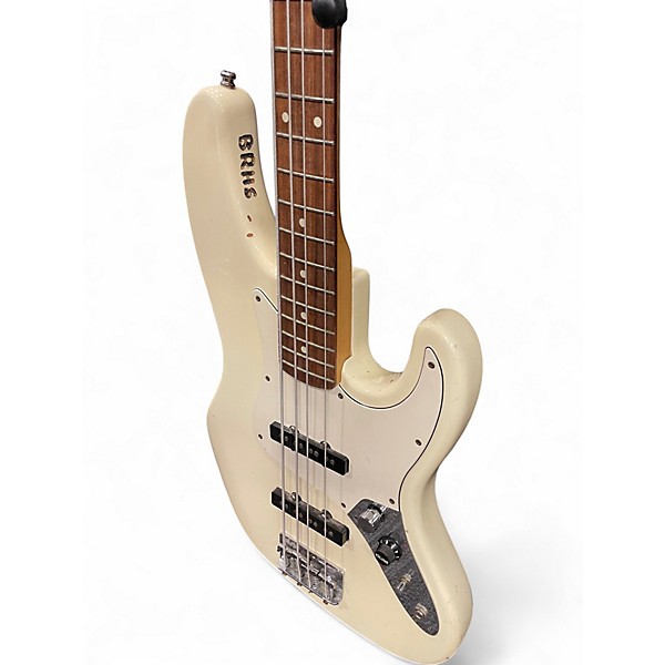 Used Fender American Standard Jazz Bass White Electric Bass Guitar