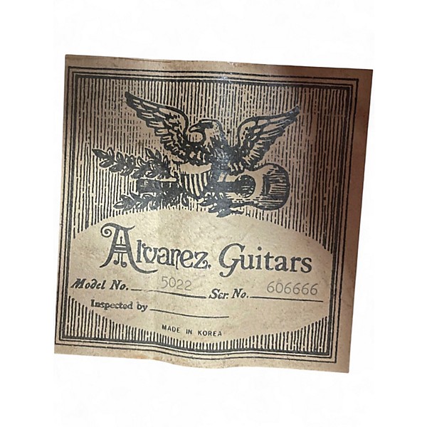 Used 1970s Alvarez 5022 Natural Acoustic Guitar