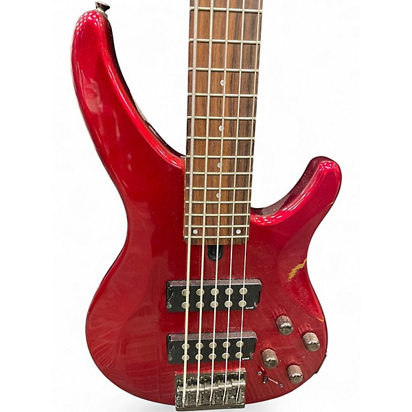 Used Yamaha TRBX305 Candy Apple Red Metallic Electric Bass Guitar