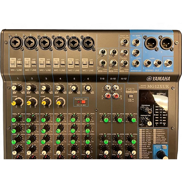 Used Yamaha MG12XUK Unpowered Mixer
