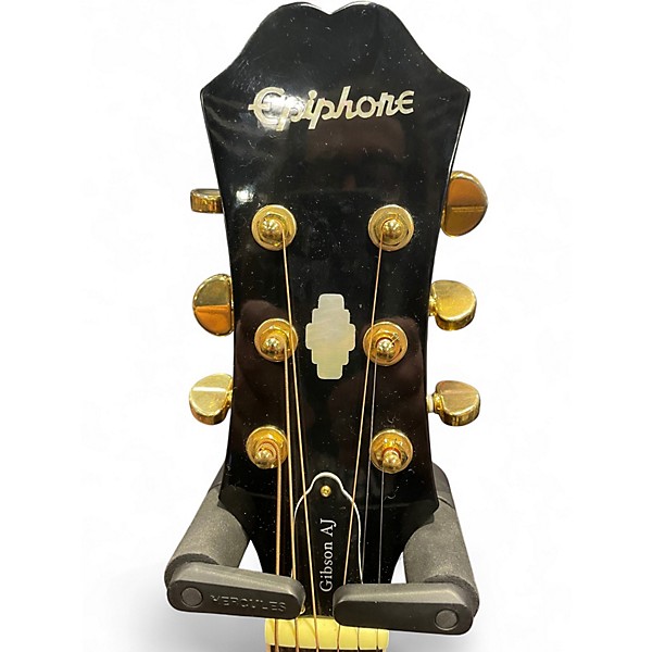 Used Epiphone AJ18SCE Advanced Jumbo Natural Acoustic Electric Guitar