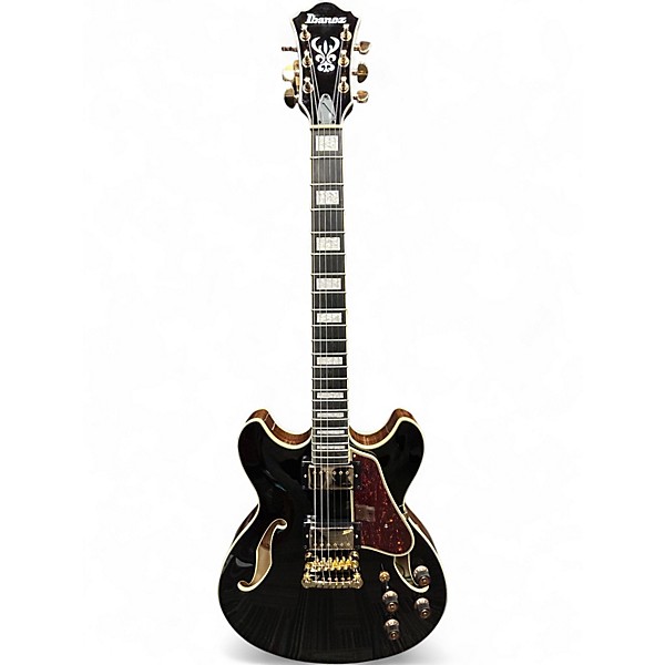 Used Ibanez AS93 Artcore Black Hollow Body Electric Guitar