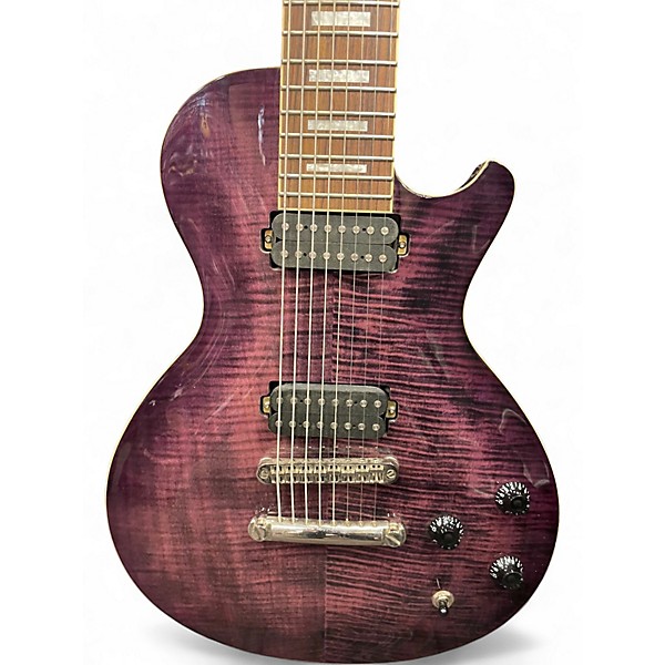 Used Shawn 8 String Purple Solid Body Electric Guitar