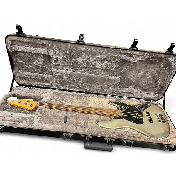 Used 2021 Fender American Professional II Jazz Bass Mercury Electric Bass Guitar