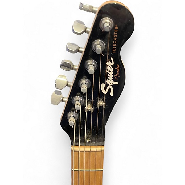 Used Squier Contemporary Telecaster HH Black Solid Body Electric Guitar