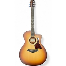 Used Taylor 214CE-K 2 Color Sunburst Acoustic Electric Guitar