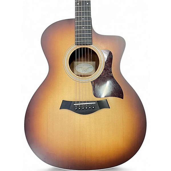 Used Taylor 214CE-K 2 Color Sunburst Acoustic Electric Guitar