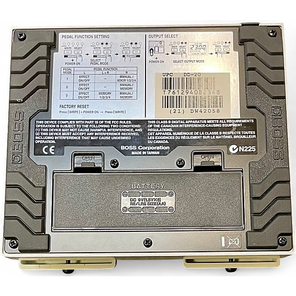 Used BOSS DD20 Giga Delay Effect Pedal