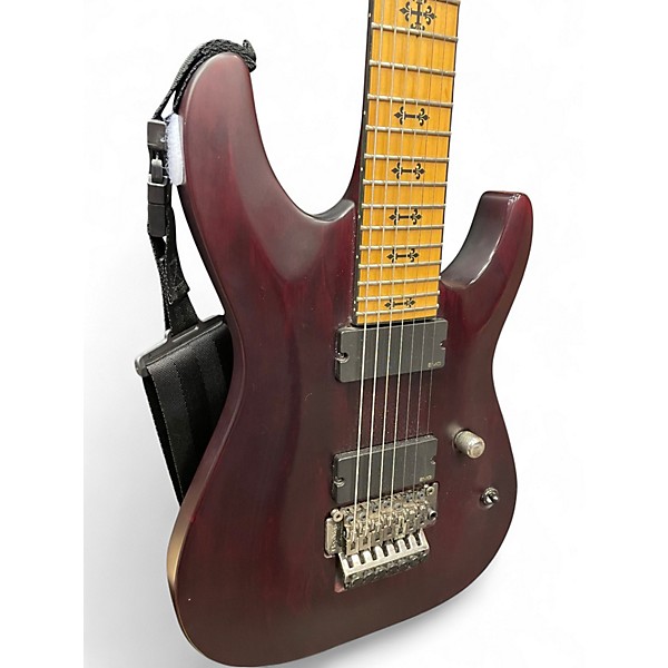 Used Schecter Guitar Research Jeff Loomis Signature Floyd Rose Vampire Red Solid Body Electric Guitar