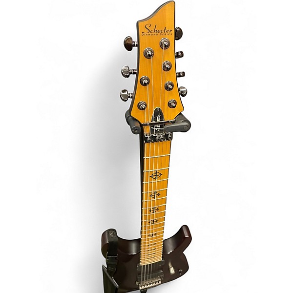 Used Schecter Guitar Research Jeff Loomis Signature Floyd Rose Vampire Red Solid Body Electric Guitar