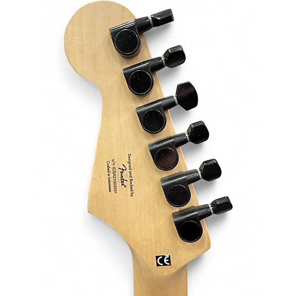 Used Squier Stratocaster Sunburst Solid Body Electric Guitar