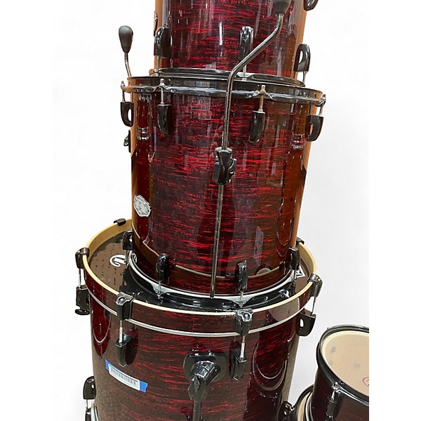 Used Pearl 5 Piece Vision Crimson Red Burst Drum Kit