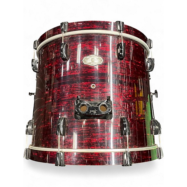 Used Pearl 5 Piece Vision Crimson Red Burst Drum Kit