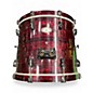 Used Pearl 5 Piece Vision Crimson Red Burst Drum Kit