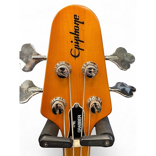 Used 2024 Epiphone Grabber Ebony Electric Bass Guitar