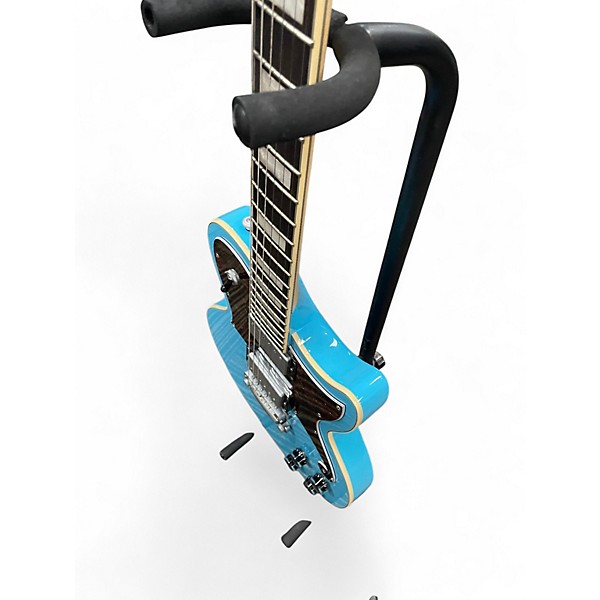 Used D'Angelico PREMIER ATLANTIC Sonic Blue Solid Body Electric Guitar