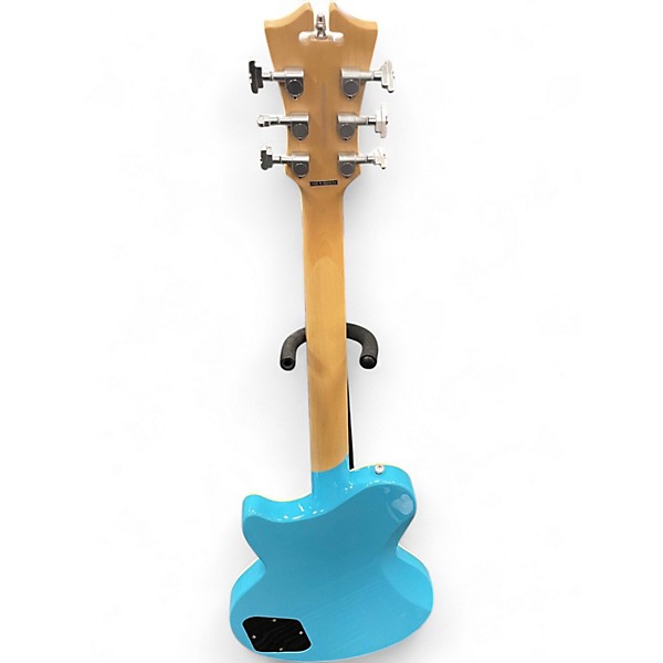 Used D'Angelico PREMIER ATLANTIC Sonic Blue Solid Body Electric Guitar