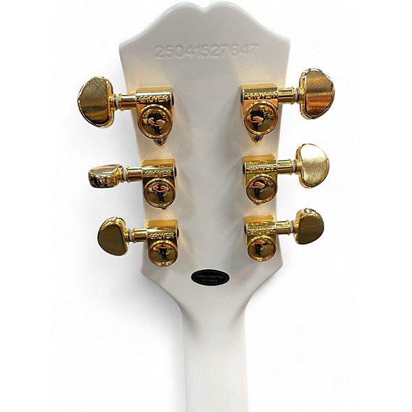 Used Epiphone Les Paul Custom White Solid Body Electric Guitar