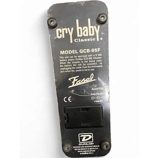 Used Dunlop GCB95F Crybaby Classic Wah With Fasel Inductor Effect Pedal