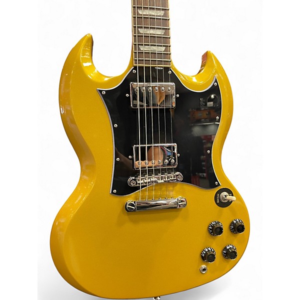 Used Epiphone SG Standard Gold Sparkle Solid Body Electric Guitar