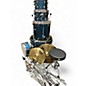 Used Pearl 5 Piece Export BLUE SPARKLE Drum Kit thumbnail