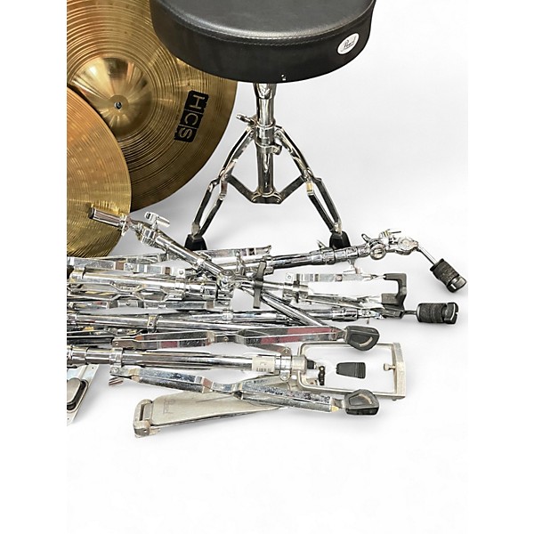 Used Pearl 5 Piece Export BLUE SPARKLE Drum Kit