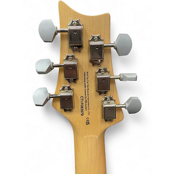 Used PRS SE Silver Sky MOON WHITE Solid Body Electric Guitar