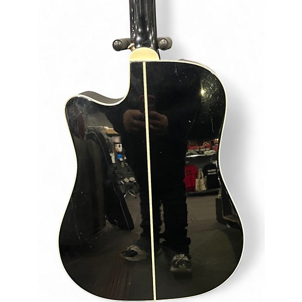 Used 2003 Takamine EF341SCX Black Acoustic Electric Guitar