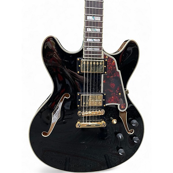 Used D'Angelico EXCEL DC Black Hollow Body Electric Guitar