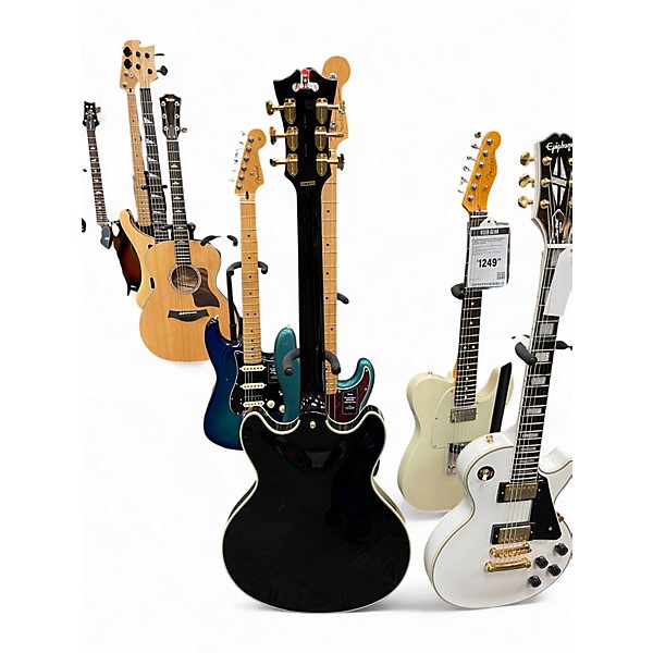 Used D'Angelico EXCEL DC Black Hollow Body Electric Guitar